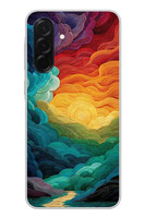 Le Balvo Samsung Galaxy A36 Uyumlu Gün Doğumu ve Batımı Baskılı Silikon Kılıf
