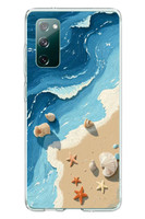 Le Balvo Samsung Galaxy S20 FE Uyumlu Deniz Yıldızı Tatilde Baskılı Silikon Kılıf