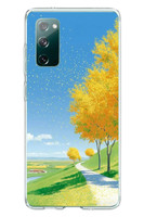 Le Balvo Samsung Galaxy S20 FE Uyumlu Sarı Sonbahar Ağacı Baskılı Silikon Kılıf