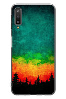 Le Balvo Samsung Galaxy A7 2018 Uyumlu Orman Gecesi Renkli Baskılı Silikon Kılıf