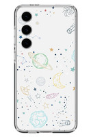 Le Balvo Samsung Galaxy S24 FE Uyumlu Uzay Yolculuğu Baskılı Silikon Kılıf