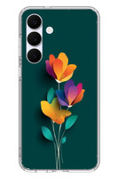 Le Balvo Samsung Galaxy S25 FE Uyumlu Modernizimin Çicekleri Baskılı Silikon Kılıf