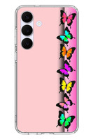 Le Balvo Samsung Galaxy S25 FE Uyumlu Kelebeklerin Rüyası Baskılı Silikon Kılıf