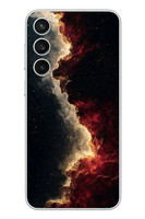 Le Balvo Samsung Galaxy S23 FE Uyumlu Uzay Boşluğu Baskılı Silikon Kılıf