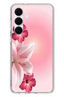 Le Balvo Samsung Galaxy S25 FE Uyumlu Tematik Çiçek Baskılı Silikon Kılıf