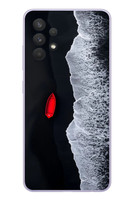 Le Balvo Samsung Galaxy A32 Uyumlu Kırmızı Tekne Yalnız Baskılı Silikon Kılıf
