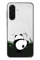 Le Balvo Samsung Galaxy A17 Uyumlu Bambuya Çıkan Panda Baskılı Silikon Kılıf