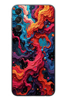 Le Balvo Samsung Galaxy A24 Uyumlu Dalgaların İz Karışımı Baskılı Silikon Kılıf