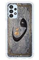 Le Balvo Samsung Galaxy A13 Uyumlu Vav Harfi Gri Baskılı Silikon Kılıf