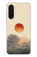 Le Balvo Samsung Galaxy A36 Uyumlu Bulut ve Güneş Baskılı Silikon Kılıf