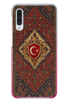 Le Balvo Samsung Galaxy A50 Uyumlu Türkiye Bayraklı Halı Baskılı Silikon Kılıf