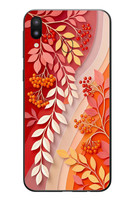 Le Balvo Samsung Galaxy M31 Uyumlu Kırmızı Beyaz İğdeler Baskılı Silikon Kılıf