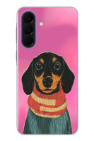 Le Balvo Samsung Galaxy A57 Uyumlu Sevimli Siyah Köpek Baskılı Silikon Kılıf