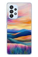 Le Balvo Samsung Galaxy A53 Uyumlu Renkli Pastel Günbatımı Baskılı Silikon Kılıf