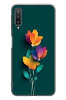 Le Balvo Samsung Galaxy A7 2018 Uyumlu Modernizimin Çicekleri Baskılı Silikon Kılıf