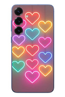 Le Balvo Samsung Galaxy S25 Plus Uyumlu Neon Kalpler Baskılı Silikon Kılıf