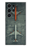 Le Balvo Samsung Galaxy S24 Ultra Uyumlu İki Uçak Baskılı Silikon Kılıf