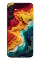Le Balvo Samsung Galaxy A25 Uyumlu Renk Dalgaları Baskılı Silikon Kılıf