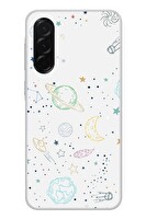 Le Balvo Samsung Galaxy A36 Uyumlu Uzay Yolculuğu Baskılı Silikon Kılıf