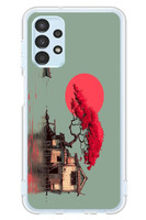 Le Balvo Samsung Galaxy A13 Uyumlu Sahil Evi Baskılı Silikon Kılıf