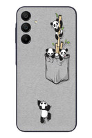 Le Balvo Samsung Galaxy A15 Uyumlu Cepli Panda Baskılı Silikon Kılıf