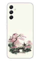 Le Balvo Samsung Galaxy A34 Uyumlu Japon Bahçesi Baskılı Silikon Kılıf