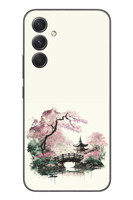 Le Balvo Samsung Galaxy A54 Uyumlu Japon Bahçesi Baskılı Silikon Kılıf