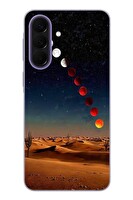 Le Balvo Samsung Galaxy A57 Uyumlu Ayın Geçişi Baskılı Silikon Kılıf
