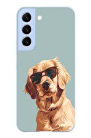 Le Balvo Samsung Galaxy S22 Uyumlu Karizmatik Köpek Baskılı Silikon Kılıf