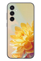 Le Balvo Samsung Galaxy S23 Uyumlu Sarı Çiçek Baskılı Silikon Kılıf