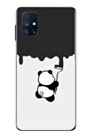 Le Balvo Samsung Galaxy M51 Uyumlu Boyacı Panda Baskılı Silikon Kılıf