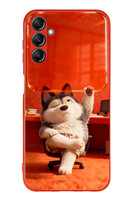 Le Balvo Samsung Galaxy A14 Uyumlu Keyifli Köpek Baskılı Silikon Kılıf