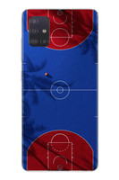 Le Balvo Samsung Galaxy A51 Uyumlu Basketbol Sahası Baskılı Silikon Kılıf