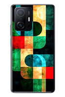 Le Balvo Xiaomi Mi 11 T-11 T Pro Uyumlu Modern Çizgiler Baskılı Silikon Kılıf