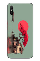 Le Balvo Redmi 9A Uyumlu Sahil Evi Baskılı Silikon Kılıf