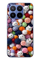 Le Balvo Xiaomi 17T Pro Uyumlu Renkli Kediler Baskılı Silikon Kılıf