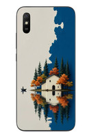 Le Balvo Redmi 9A Uyumlu Sonbahar Evi Baskılı Silikon Kılıf