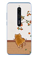 Le Balvo Redmi 8 Uyumlu Kedi Tırmanıyor Baskılı Silikon Kılıf