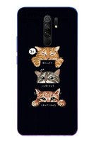Le Balvo Redmi 9 Uyumlu Kedi Halleri Baskılı Silikon Kılıf