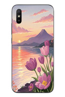 Le Balvo Redmi 9A Uyumlu Çiçek Yağlı Boya Baskılı Silikon Kılıf
