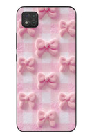 Le Balvo Redmi 9C Uyumlu Pembe Kurdeleler Baskılı Silikon Kılıf