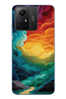 Le Balvo Redmi Note 12S Uyumlu Gün Doğumu ve Batımı Baskılı Silikon Kılıf