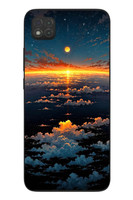 Le Balvo Redmi 9C Uyumlu Gün Batımı ve Ay Baskılı Silikon Kılıf