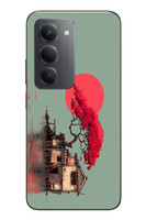 Le Balvo Redmi 15 Uyumlu Sahil Evi Baskılı Silikon Kılıf