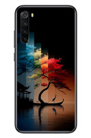 Le Balvo Redmi Note 8 Uyumlu Dört Mevsim Ağaç Baskılı Silikon Kılıf