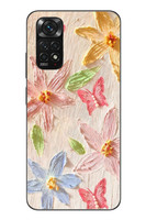 Le Balvo Redmi Note 11 - 11s Uyumlu Kelebekli Papatya Baskılı Silikon Kılıf