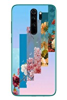 Le Balvo Redmi Note 8 Pro Uyumlu Dik Çiçek Tabloları Baskılı Silikon Kılıf