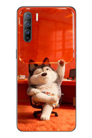 Le Balvo Oppo Reno 3 Uyumlu Keyifli Köpek Baskılı Silikon Kılıf