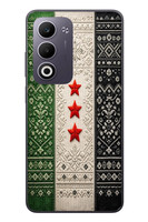 Le Balvo Oppo A5 4G Uyumlu Suriye Bayrağı Dokuma Baskılı Silikon Kılıf
