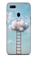 Le Balvo Oppo A5S Uyumlu Buluta Çıkan Merdiven Baskılı Silikon Kılıf